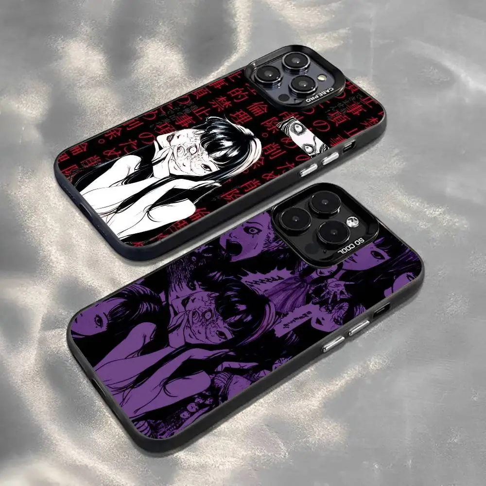 

K-Kawakami T-Tomie Phone Case For iPhone 17,16,15,14,13,12,11 Plus,Pro Max,XS,Colorful Silver Black Cover