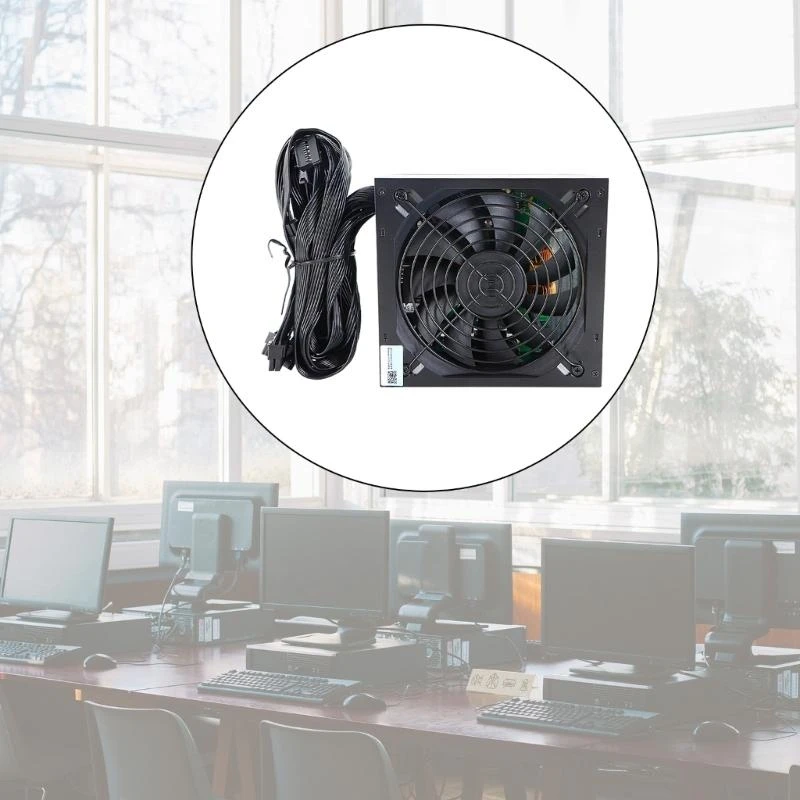 Ruhige 550 -W -Gaming -PC -Stromversorgungsrate 550W Stromversorgung mit energiesparenden Hydrauliklagerlüfter und PFC