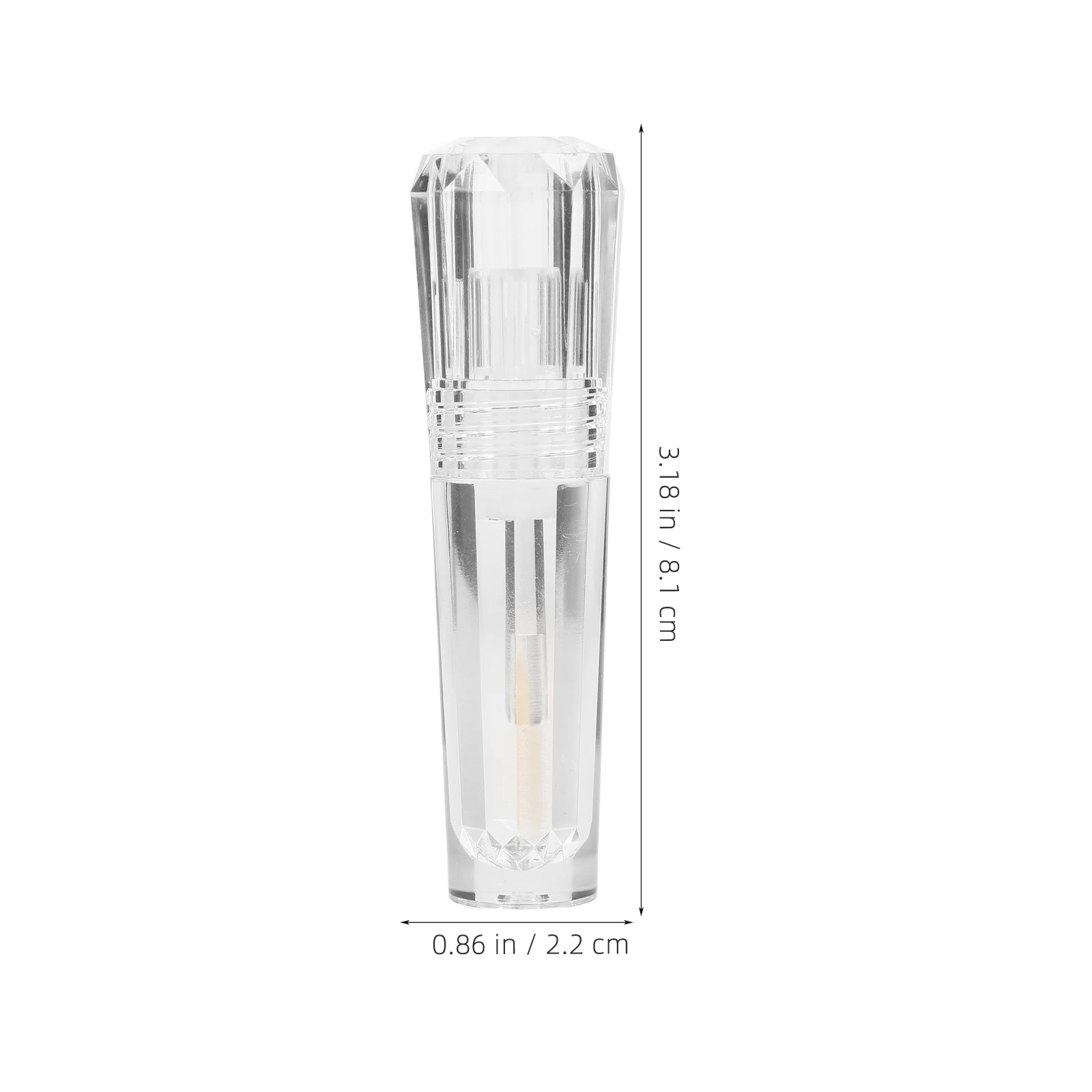 Clear Lip Gloss Bottle Refillable Plastic Container for Lip Oil Balm Liquid Eyeshadow Travel Storage Empty Tube