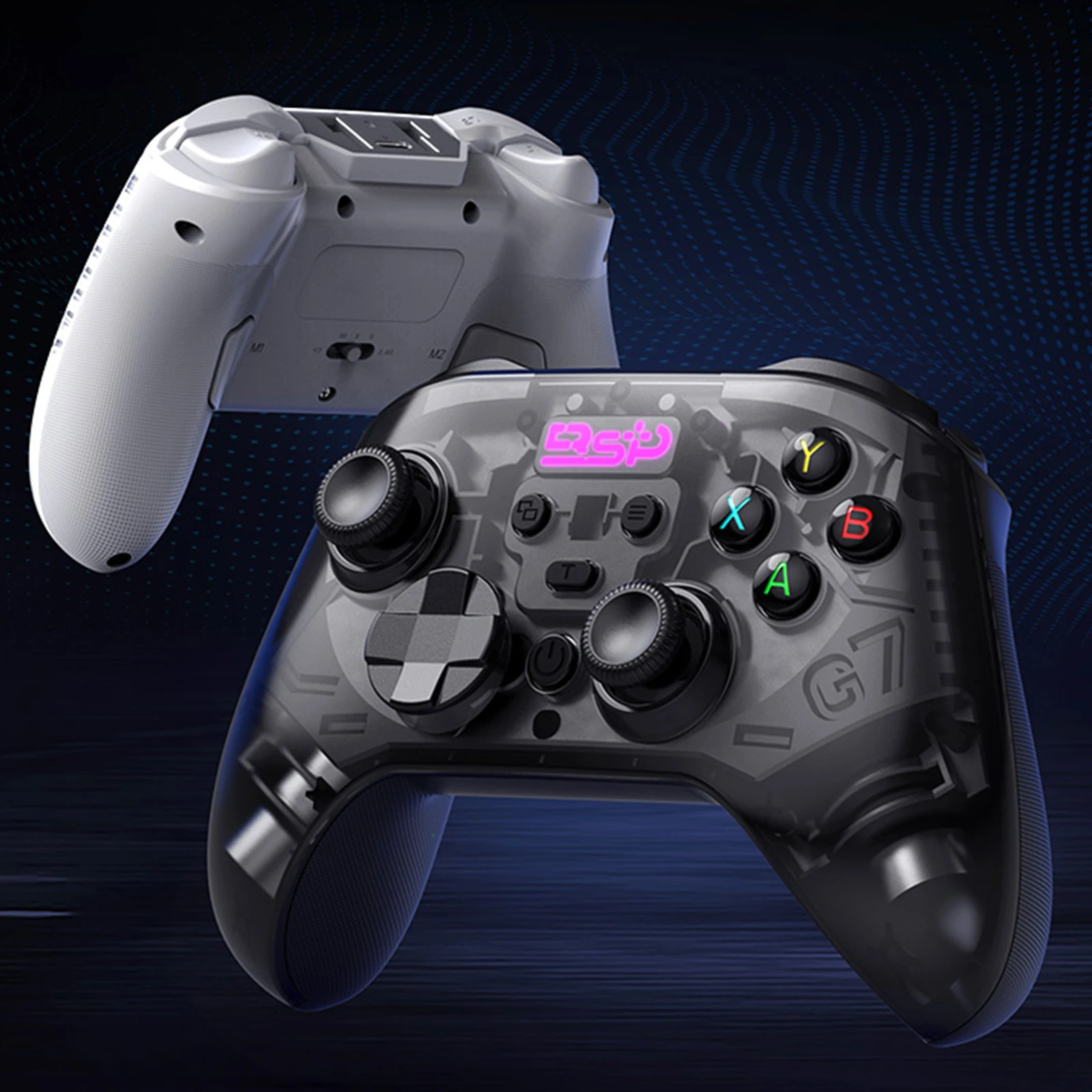 PC Joystick Controller 2.4G & Wired 1000Hz Polling Rate Control Console Wireless PC Gaming Controller for PC/iOS/Android