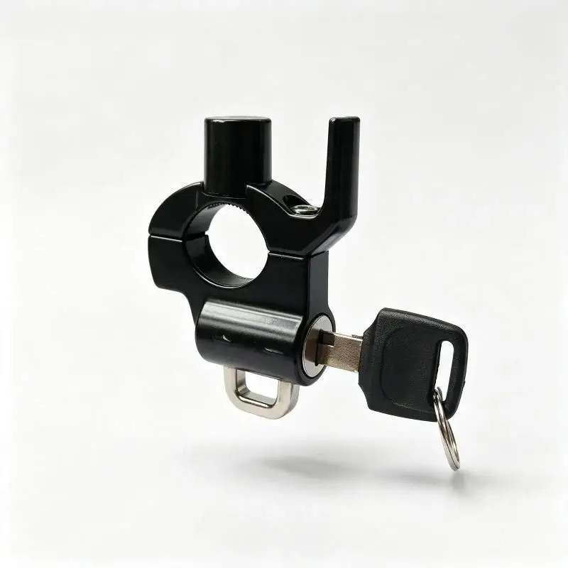 Anti-theft Electric Vehicle Helmet Lock Rustproof Portable Handlebar Hook for Motorbike Scooter Daily Parking Use