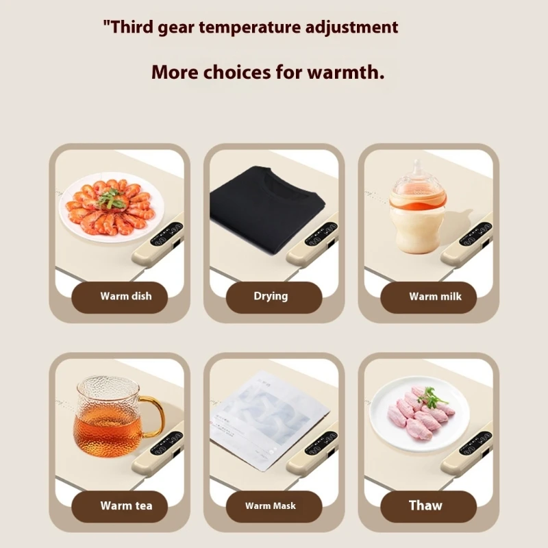 Регулируемые буфеты теплый складной поднос с нагреванием пищи с регулируемой температурой