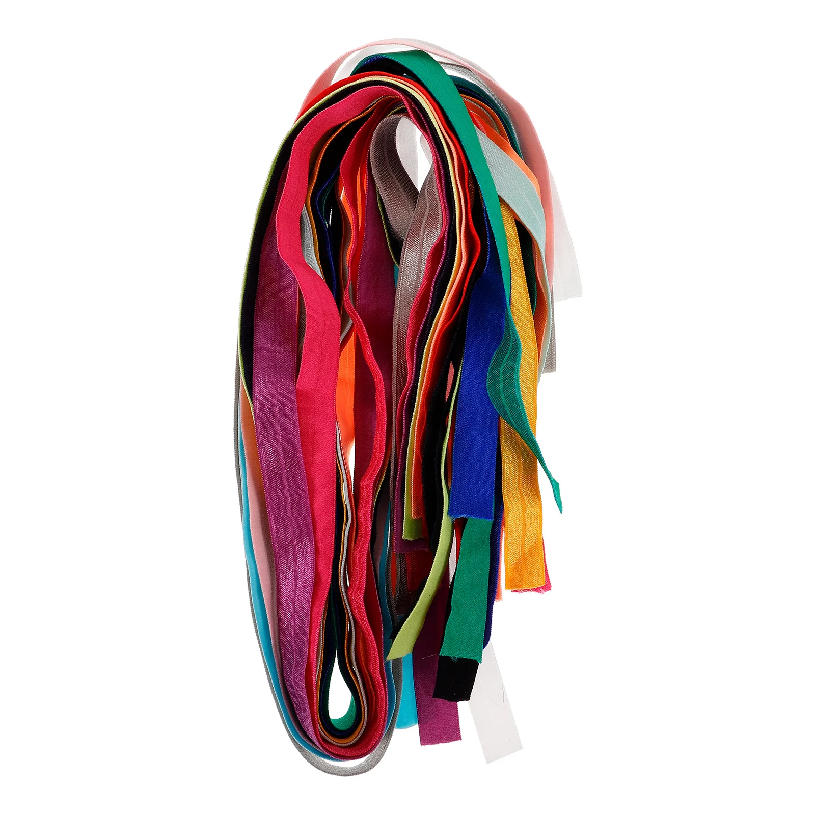 

15pcs Colorful Elastic Ribbon 12 Assorted Colors 1 Meter Each Soft Stretchable Polyester Rubber For Diy Hair Bows Headbands