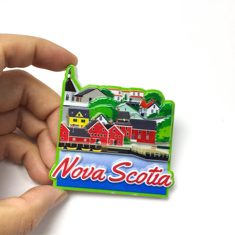 

Creative Landmark Building of Nova Scotia, Canada, Cultural and Creative Magnetic Fridge Magnets, Travel Home Souvenirs, Decorat