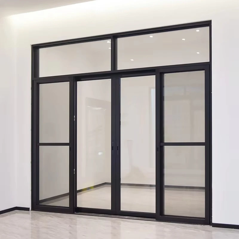 Heat Insulation Double Glass Doors Luxury Soundproof Aluminium Sliding Door and Window