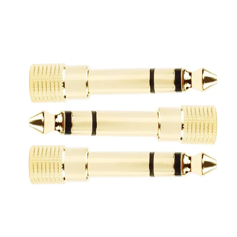 Neue 6,35mm 1/4 "Stecker Auf 3,5mm 1/8" Weibliche 6,35 Zu 3,5 Jack Kopfhörer Audio Adapter Mikrofon stecker Konverter Stereo Stecker