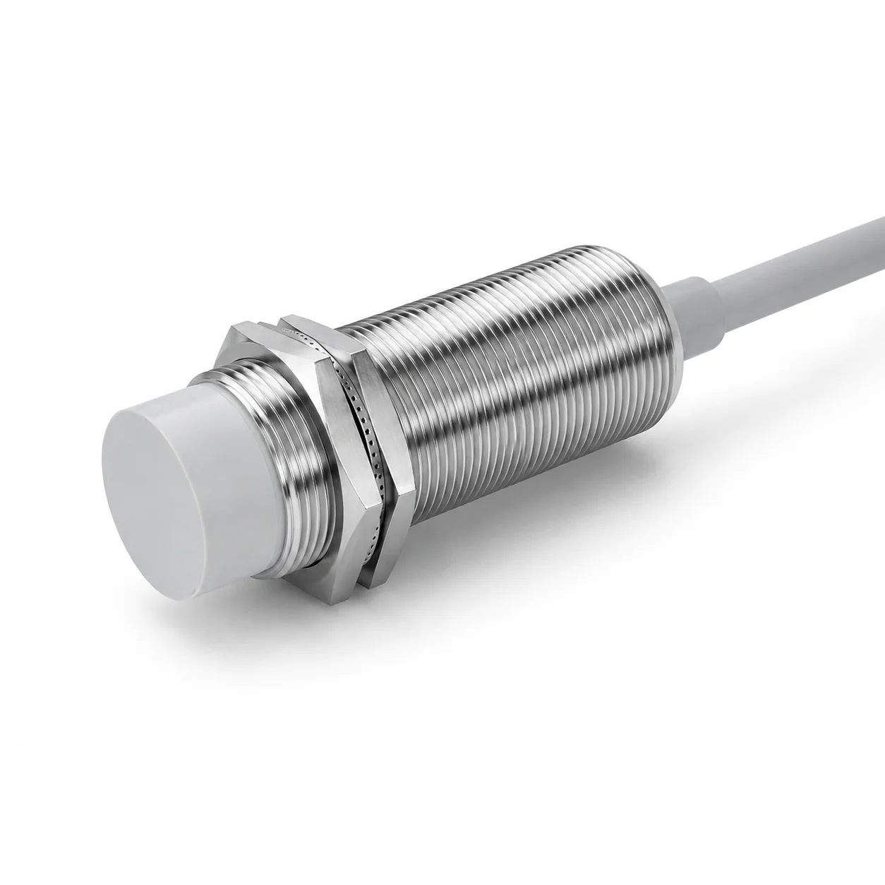 GTRIC M18 Capacitive Proximity Sensor DC 10-30V 3-Wire NPN PNP NO NC Flush Non-Flush Non-Metal Detection Switch with 2m Cable
