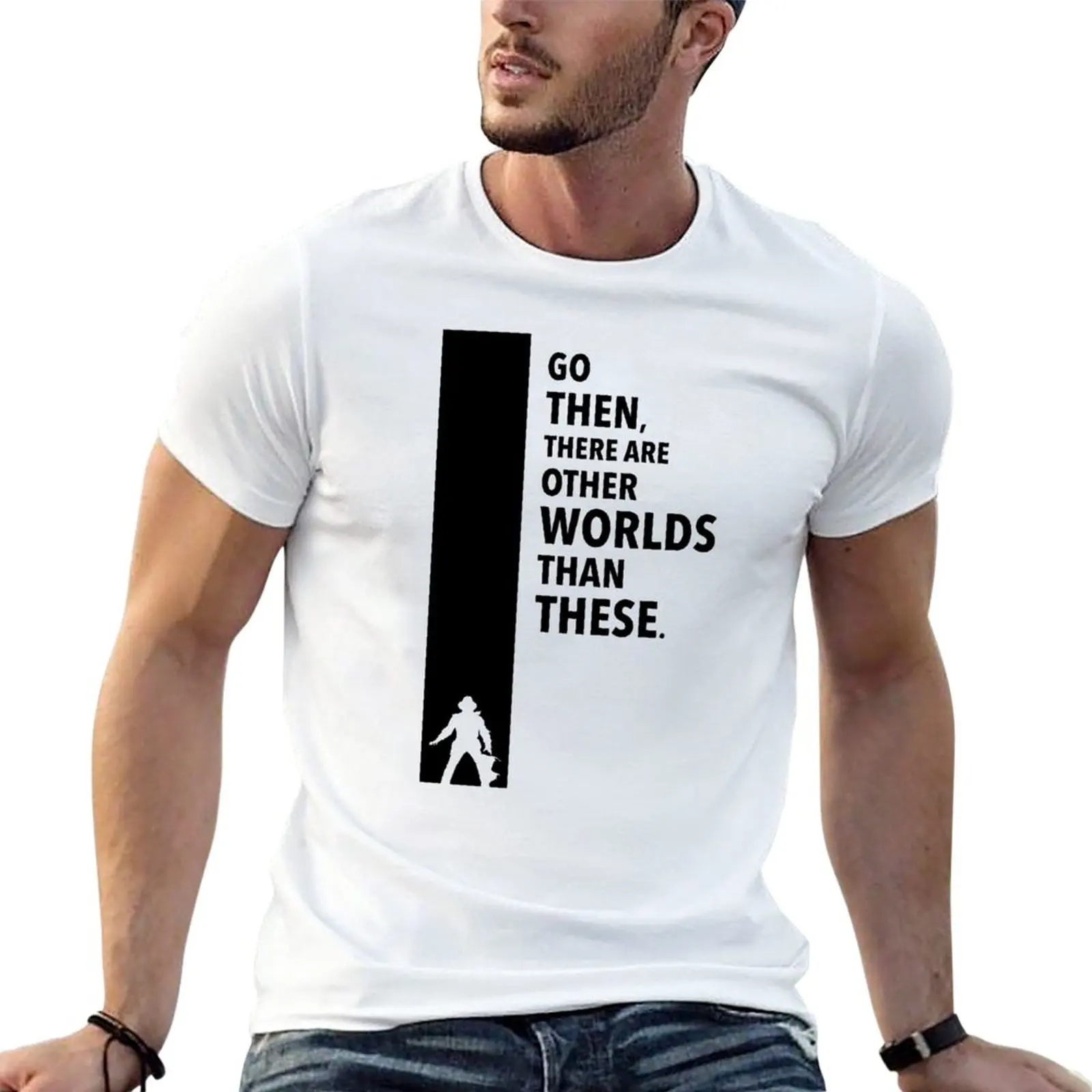 The Dark Tower - Worlds black T-Shirt tees Anime t-shirt korean fashion mens plain t shirts