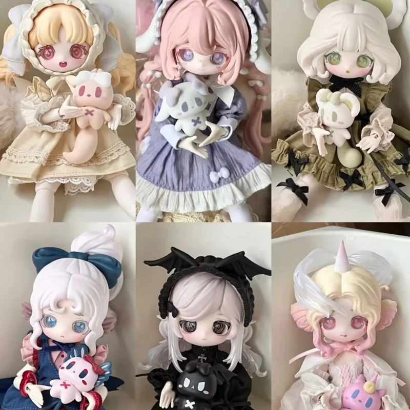 

В наличии, настоящая серия Lulu Spirit Story, 12-точечная подвижная кукла Bjd, глухая коробка, украшение, игрушка, кукла-сюрприз, коробка для девочки, подарок на день рождения