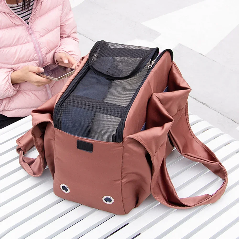 

Outdoor Pet Cat Transport Case Breathable Cat Carrier Shoulder Bag for Small Dogs Portable Travel Folding Backpack Pet Supplies