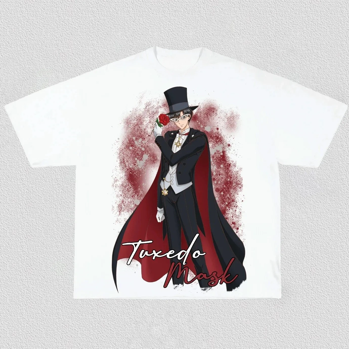 Sailor Moon Chiba Mamoru Anime Printing T-shirt Men's Clothing Women's 2026 Summer New High Quality Cotton Short-sleeved T Shirt