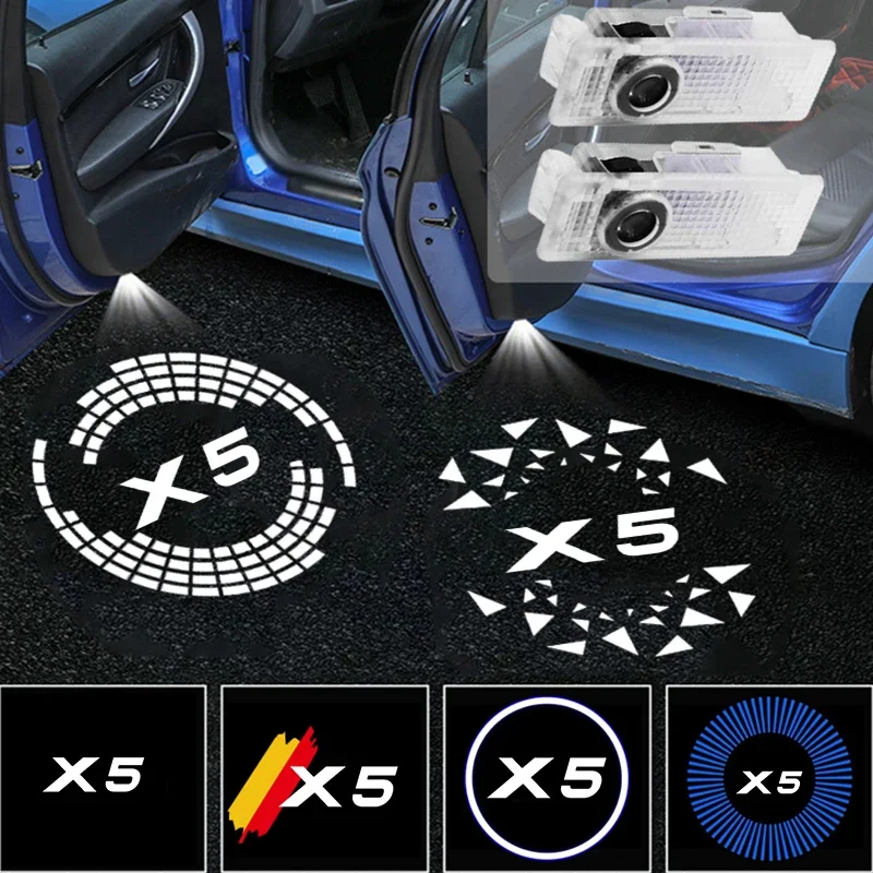 2PCS LED Light Car Door Welcome Projector Lights Ghost Shadow Courtesy Lamp for BMW X5 E70 F15 2007-2023 Decor Accessories view 3