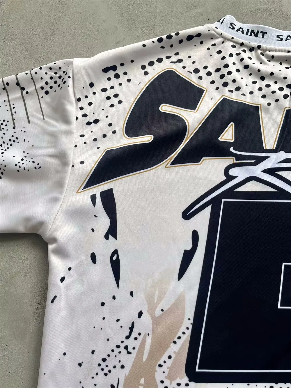 New Men SAINT Racing World wild T Shirts T-Shirt Hip Hop Skateboard Street Cotton T-Shirts Tee Top US size A307