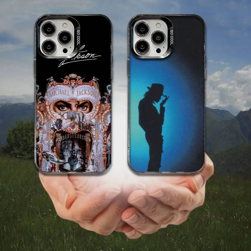 

M-Michael J-Jackson Beat It Phone Case For iPhone 16,15,14,13,12,11,8,7,Pro,Max,Plus,Mini,XS,SE Anti Fall Black Matte Hard
