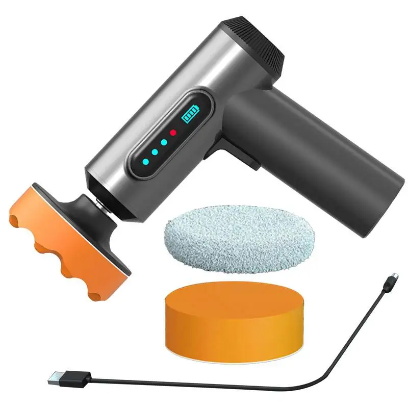 4000mAh Cordless Car Polisher Rechargeable Electric Wireless Polisher Portable Auto Waxing Glass Scratches Repair Polishing Tool