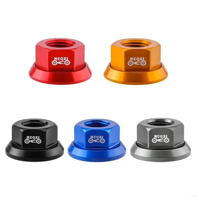 AliExpress GIYO Bicycles Hubs Flanged Axle Nut Aluminum Alloy Bike Wheel Flanged Axle Nut for Front and Rear Bike Wheel Bicycles Part