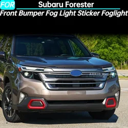 Car Front Bumper Fog Light Sticker Foglight Trim Cover for Subaru Forester Interior Accessories 2025