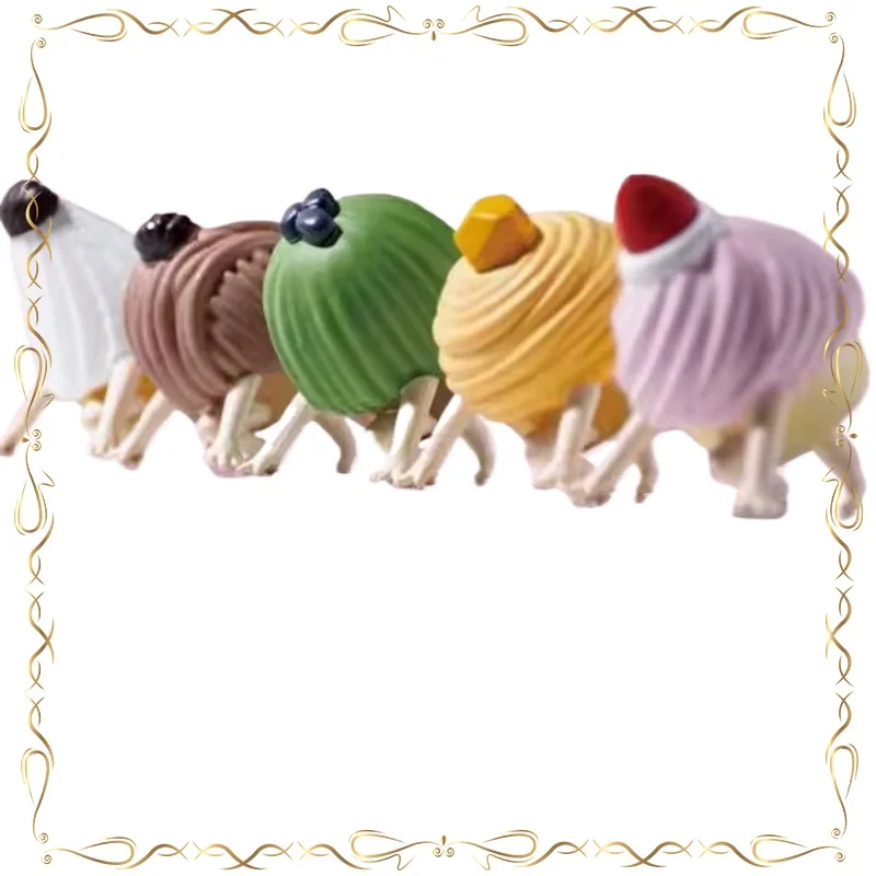 

Chestnut Cake Run Modeling Gashapon Kawaii Desktop Ornament Children's Day Gifts Action Figure Model Toys