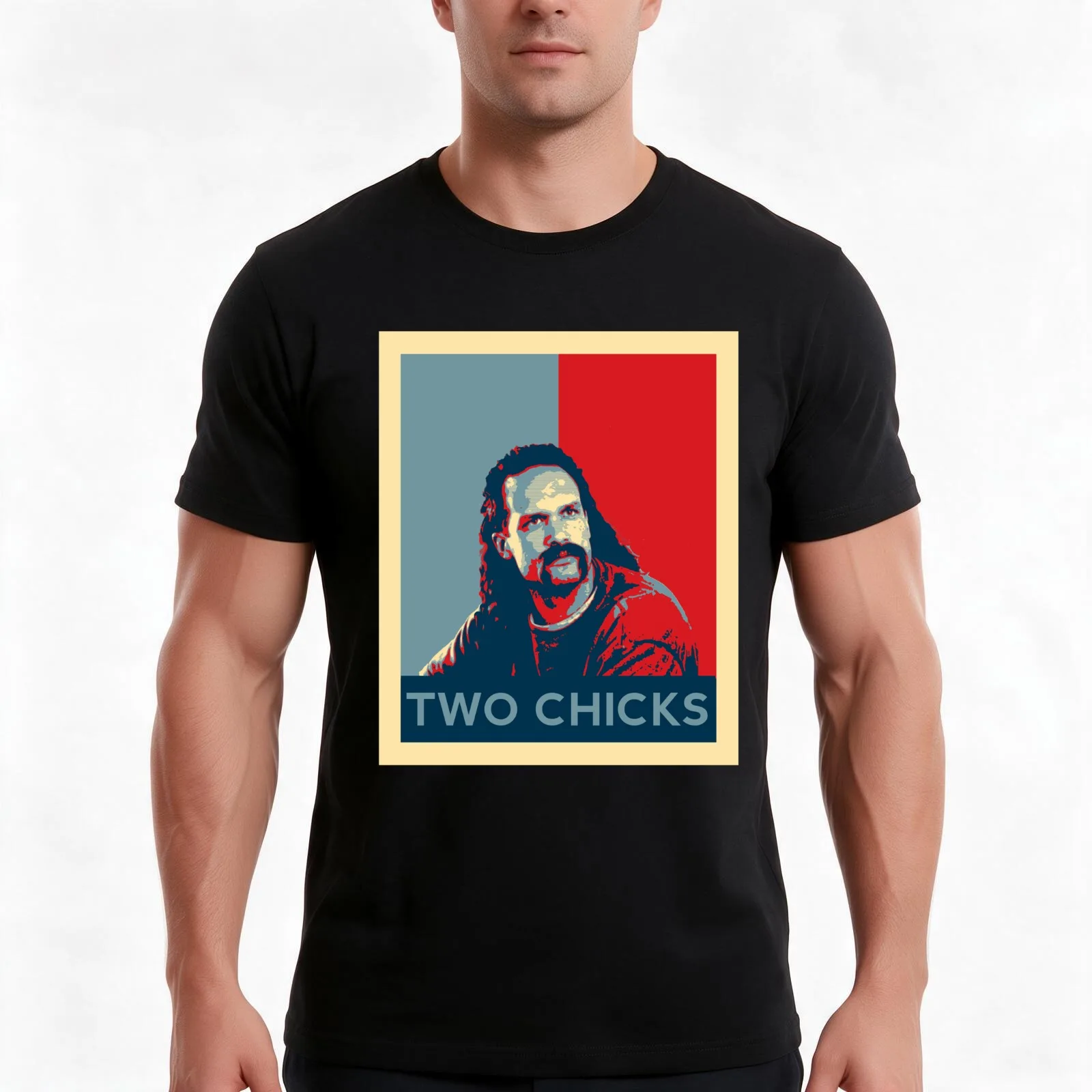 Men's Office Space Neighbor Lawrence - Two Chicks Same Time T-Shirt Summer Casual Cotton Tee Oversized Streetwear Tops