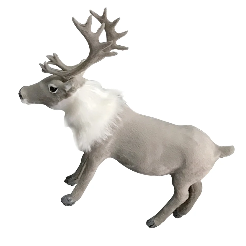 Christmas Deer Ornaments Simulation Reindeer Children's Toy Adorable Model Home Decoration Decorations