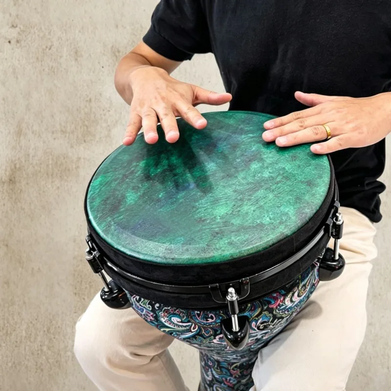 12 Inch African Drum Portable Traditional Djembe Drum Beginner Adult Professional Music Performance Drums Percussion Instrument