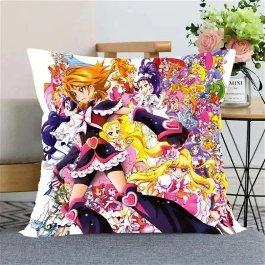 New Arrival Smile Precure! Pillow Cover Bedroom Home Office Decorative Pillowcas