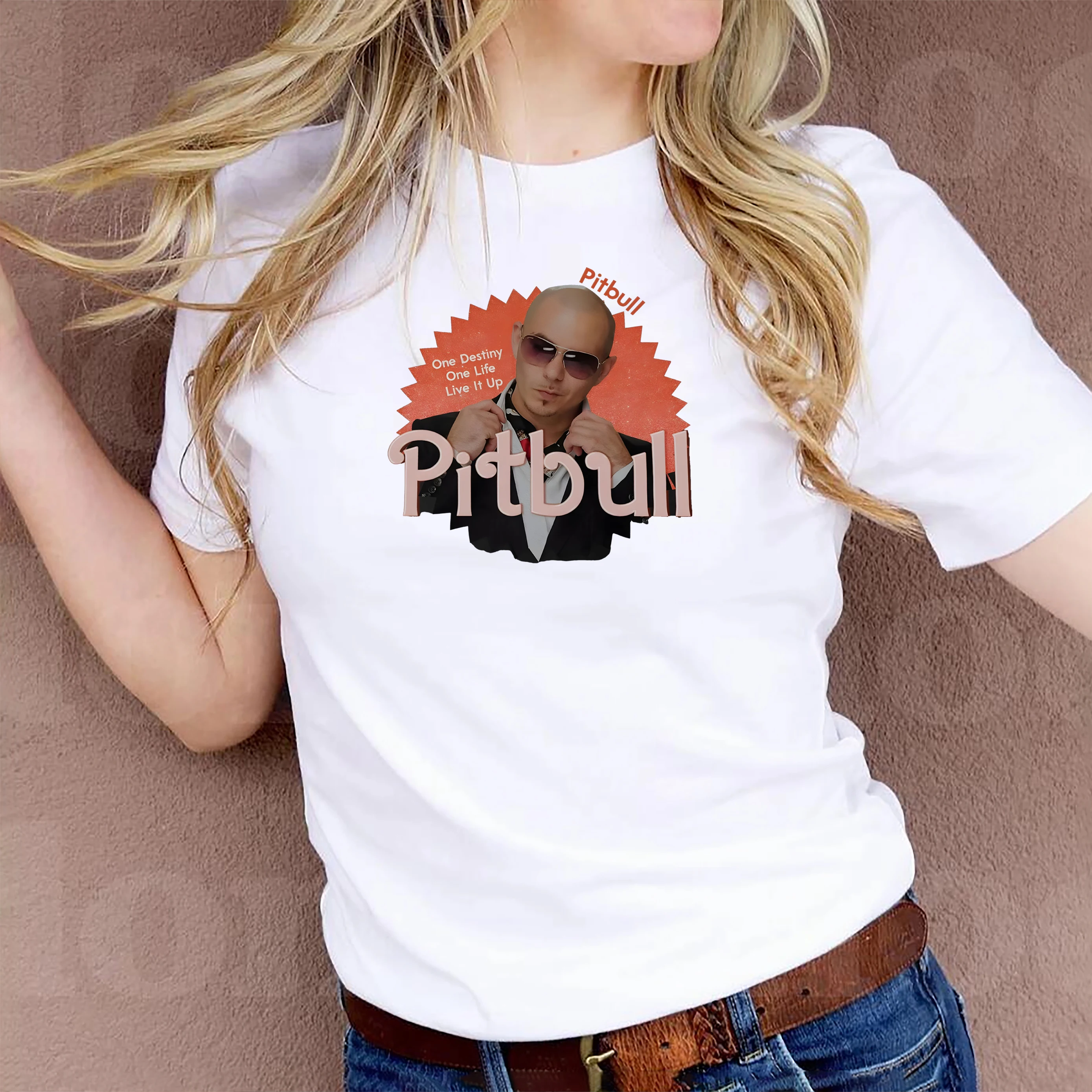 Pitbull Shirt Pitbull Rap Shirt Vintage mr. worldwide Shirt Pitbull Rapper Shirt Interesting singer unisex round neck shirt