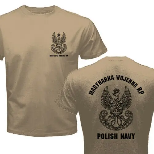 Poland Polish Naval Marynarka Wojenna Rp Armed Forces Military Men T-shirt Short Casual 100% Cotton O-Neck Shirts