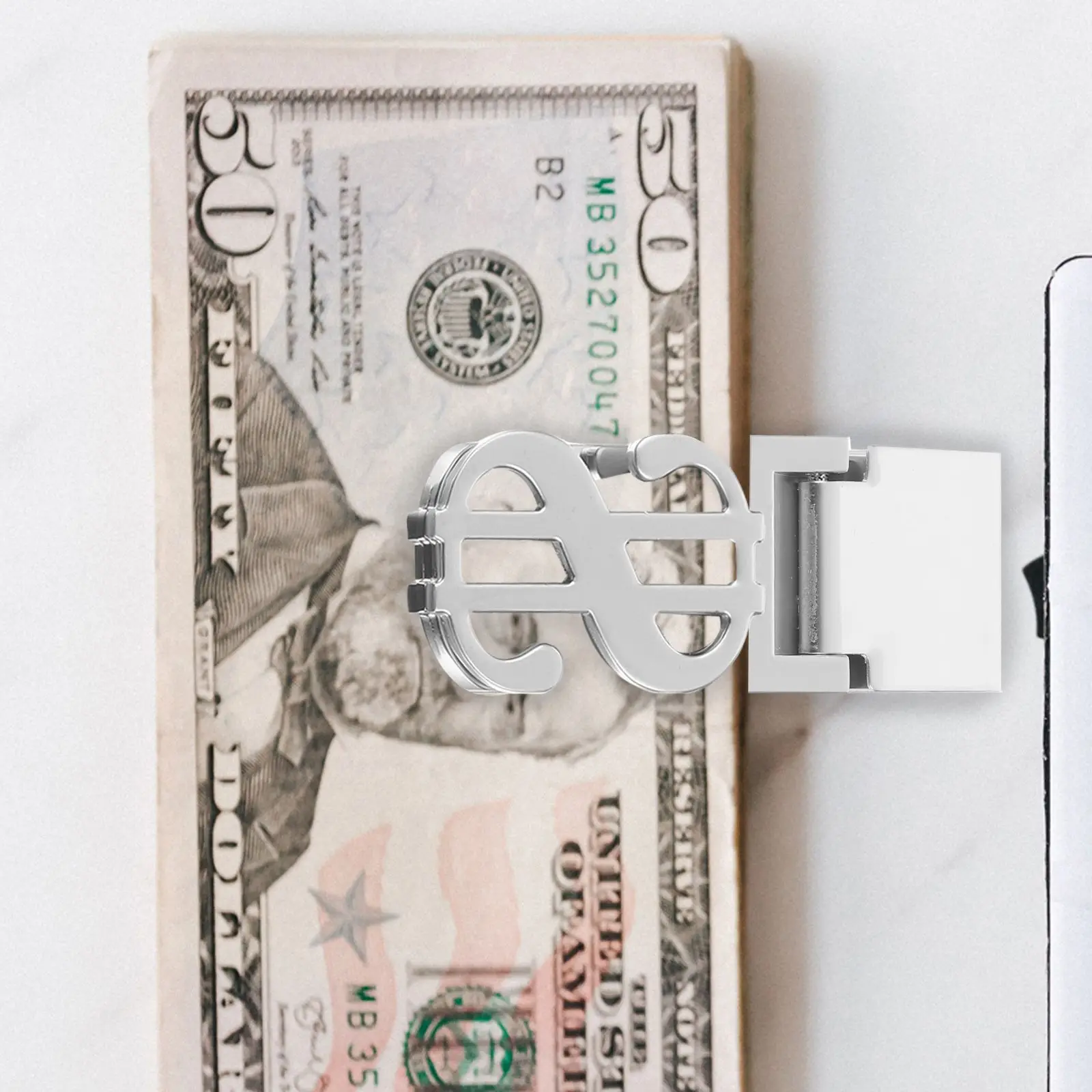 Stainless Steel Money Clips Minimalist Wallet Spring Clip Slim Bank Holder for Men Women Card Pouch Gift Chrome Practical