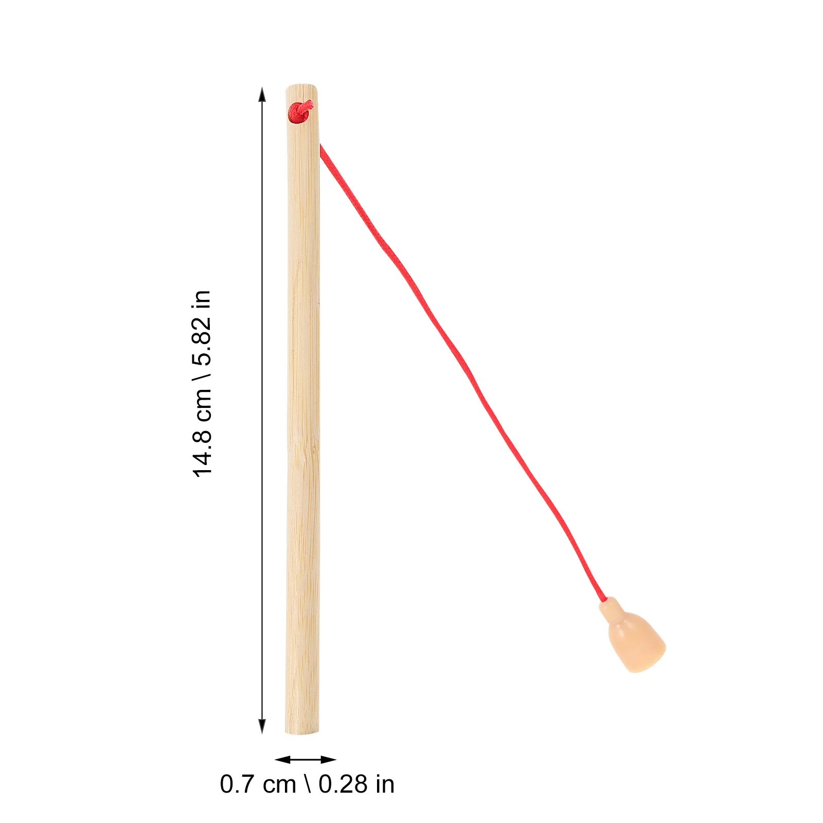 6Pcs Wooden Magnetism Fishing Poles Safe Durable Kindergarten Kids Educational Catching Game Early Development Play