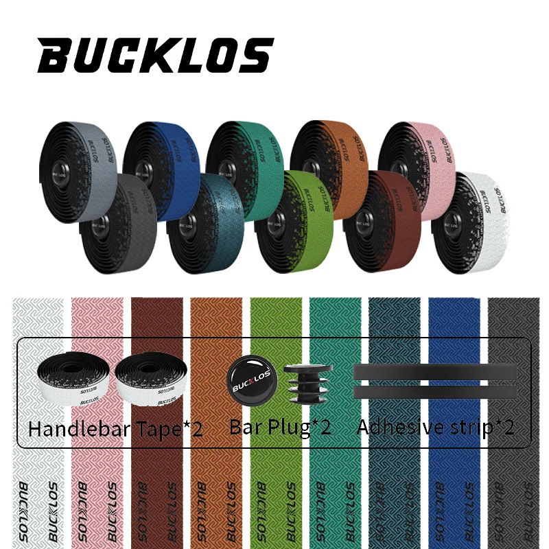 

BUCKLOS PU EVA Bike Handlebar Tapes Tetris Breathable Lightweight Bike Tapes Shockproof Wear-resistant Stable Tapes Bike Parts