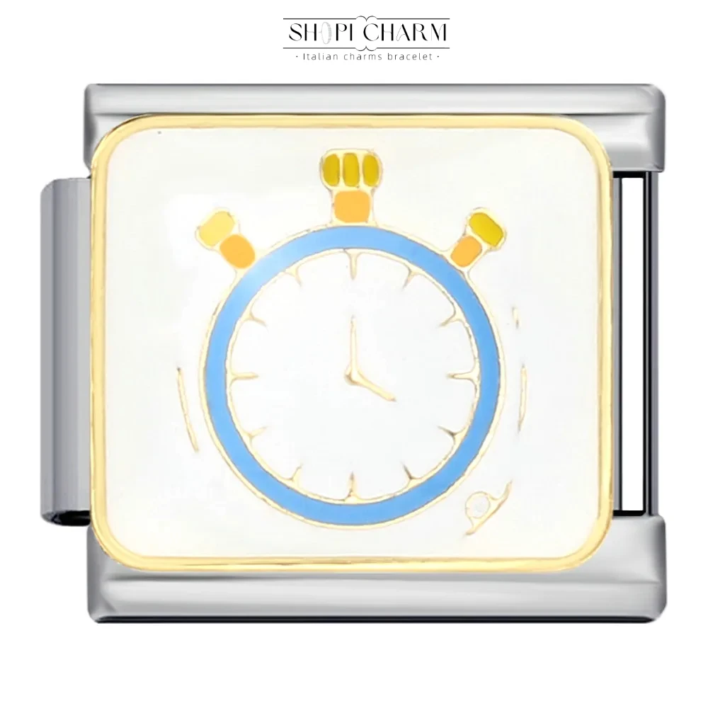 أزياء الرجال كرة القدم جيرسي الكأس صافرة ساعة توقيت الإيطالية سحر سوار الفولاذ المقاوم للصدأ صنع DIY بالجملة انخفاض الشحن