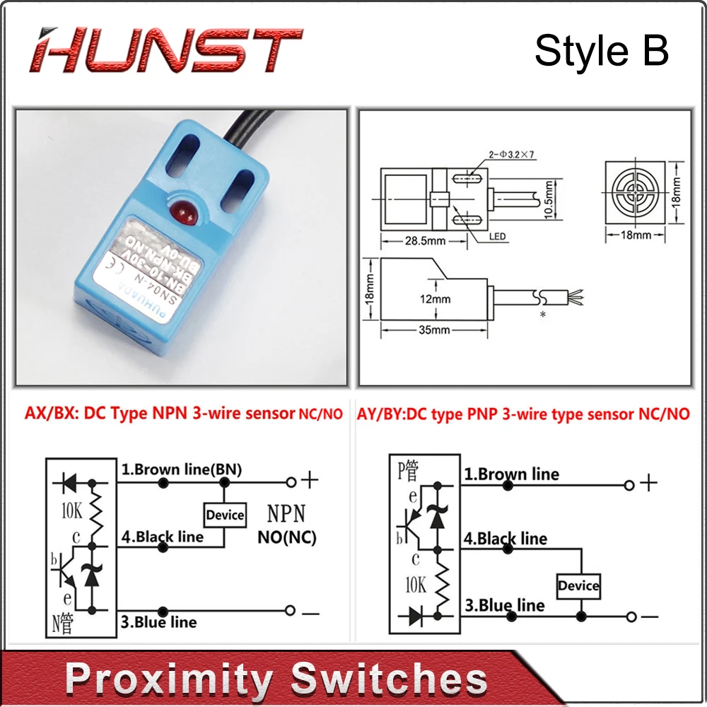 Imagem -05 - Sensor de Proximidade Indutiva Cnc Laser Endstops Limit Switch Npn Switch Faça Você Mesmo Parts Sn04-n Tl-w5mc1 Touch Switch