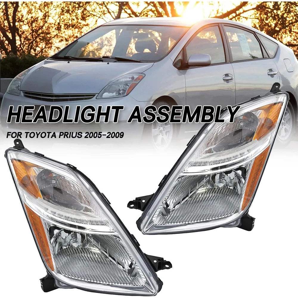 

Left/Right Side Front Bumper Head Light Headlamp Driving Headlight Turn Signal Light For Toyota Prius 2005 2006 2007 2008 2009