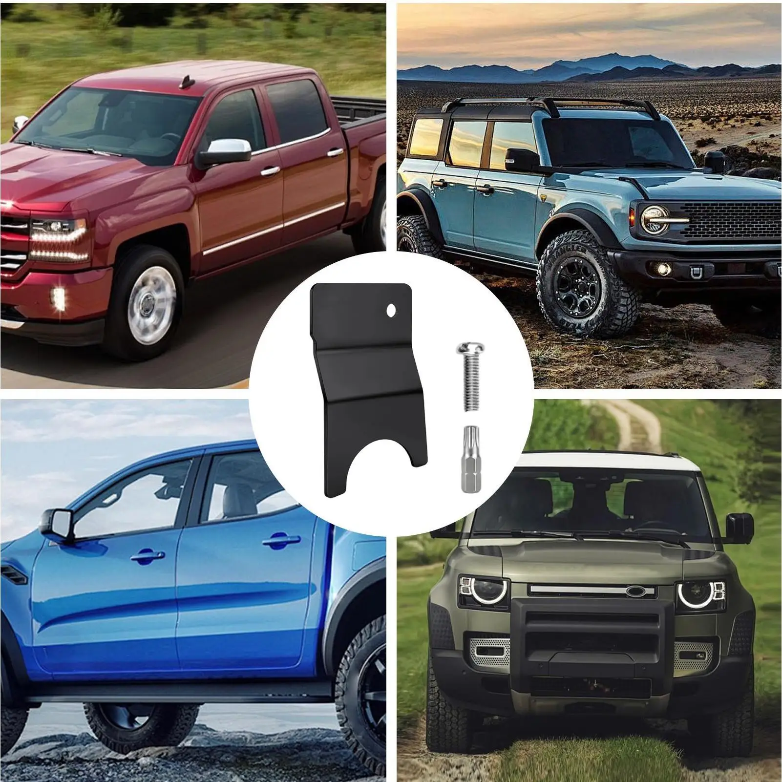 Picture 4: Tailgate Locks Heavy-Duty No-Drill Rust-Resistant Anti-Theft Locking Protector Tailgate Latch For Door Gate Load Dump Security