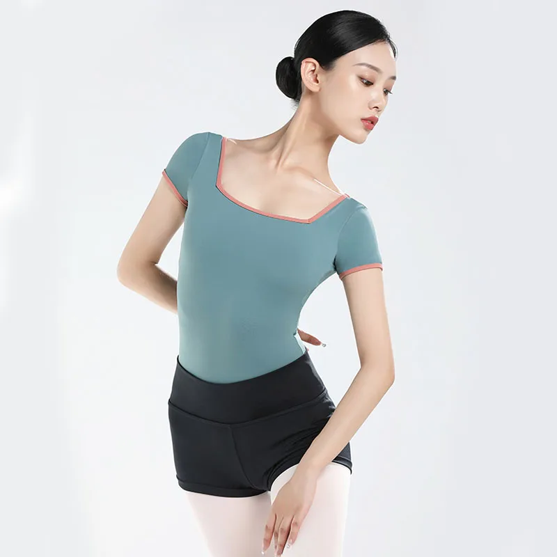 Classic square collar Ballet Leotard Adult New Daily Practice Team Gymnastics Dancing Wear Women High Quality Ballet Swimwear