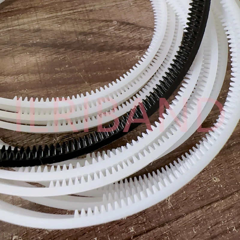 5 teile/los 8mm/10mm breite weiße schwarze Zähne Haar bänder Mädchen Kunststoff Stirnbänder Dame Schmuck Ergebnisse DIY Werkzeuge Haarschmuck – Detail 5