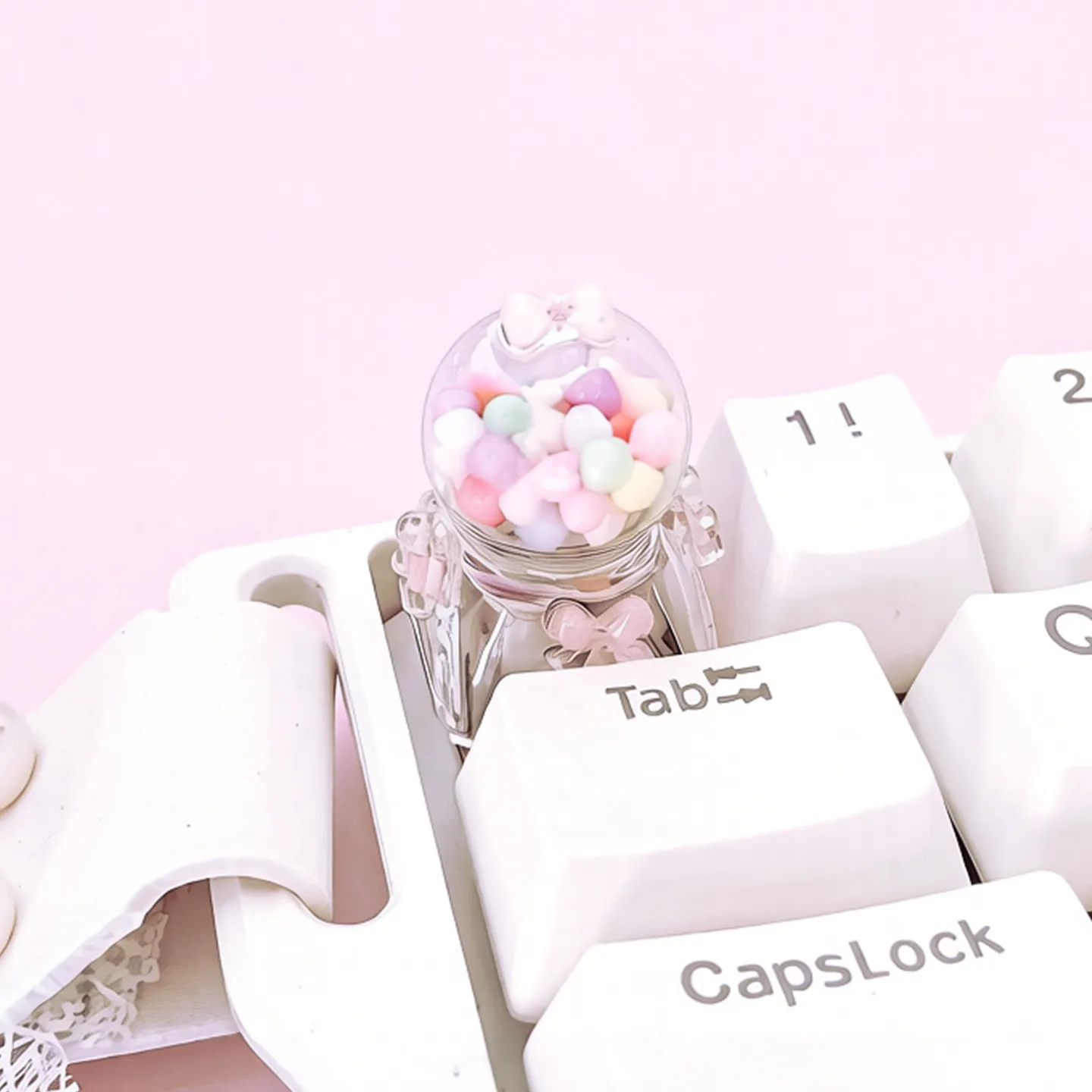 

Candy machine keycap, translucent, personalized, creative, cute resin mechanical keyboard, customizable, replaceable ESC gift