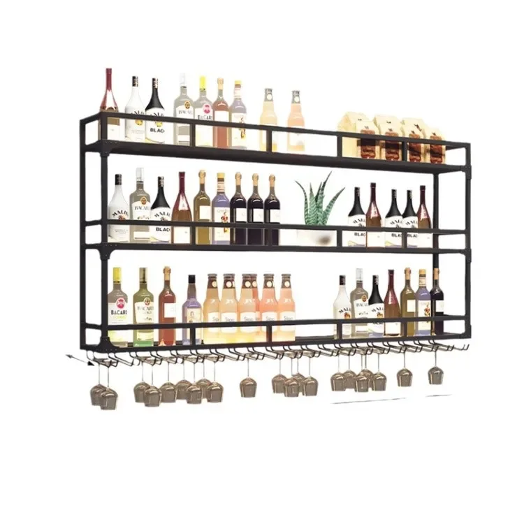 

Wine rack wall mounted, display bar upside down