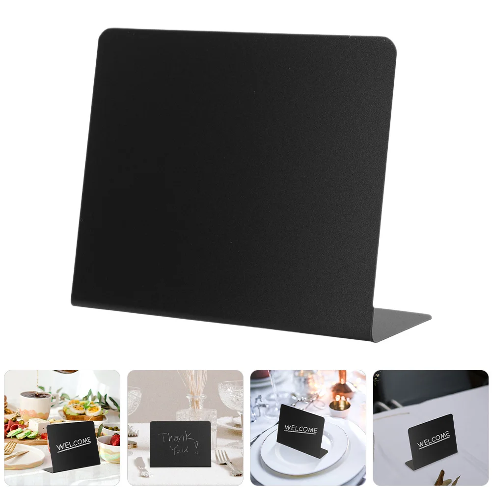 5Pcs Small Chalkboard Signs Erasable Standing Message Board for Shop Tabletop Use Price Food Labels Notice Decor Writing Surface