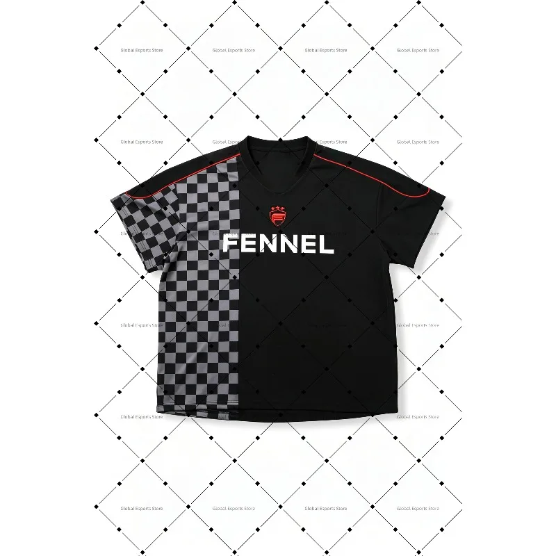 2026 FENNEL ESports Club Team Trikot T-Shirt Digitaldruck-Muster Valorant LOL Csgo APEX PUBG Kurzarm-T-Shirt