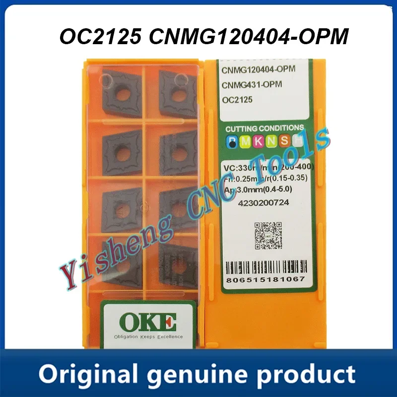 

CNMG120404-OPM OC2125 OC2025 For Steel CNC Cutting tools Carbide Inserts Milling Cutter CNC Insert Lathe Cutting Tool