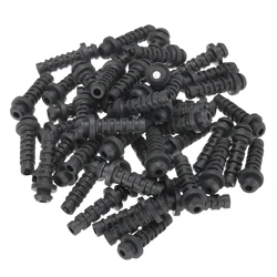 50pcs 3/4/5/6/6.5/7.5/8mm Strain Relief Cord Connector Cable Bushing Boot Sleeve for Electric Cable Cord Insulation Protection