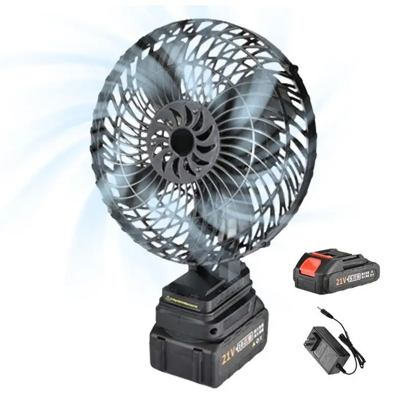 Battery Operated Fan Multi Directional Cooling Personal Fans Rechargeable Camping Fan Lightweight Tent Fan For Camping Hiking