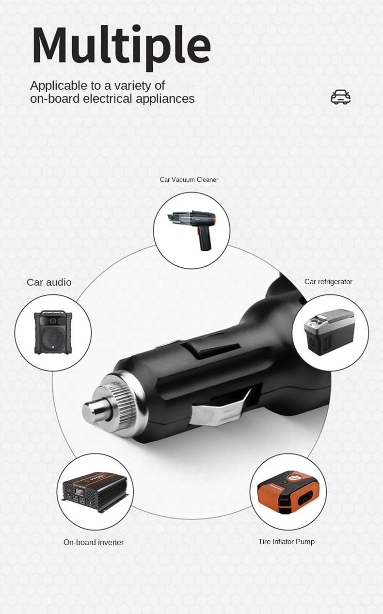 3 in 1 Buchse 180 W Auto Zigarettenanzünder Splitter 12 V 24 V Schnellladegerät Telefon Netzteil 2 in 1 für Auto DVR GPS Dashcam – Detail 7