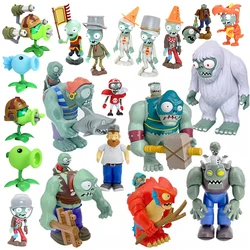 Plants vs Zombie Anime Figure Obstacle Pirate Zombie Peashooter Hard Glue Zombie Action Figure Model Toy For Kids Birthday Gifts