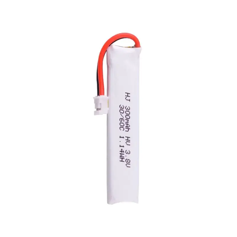 4pcs/lot 3.8V 300mah 30C 60C Mobula6 7HD Brushless Crossing Aircraft Model Lithium Battery Pack