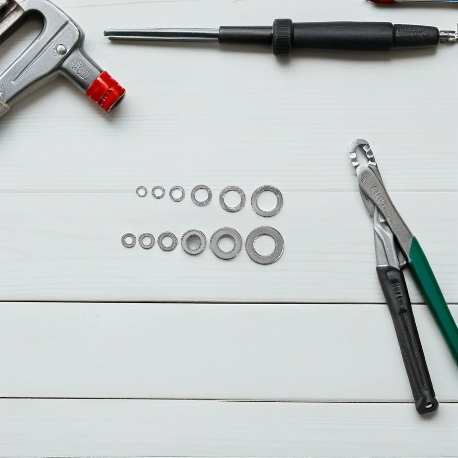 

790pcs Spring Washers Assortment Kit Stainless Steel Flat Washers Round Metal Gasket For Plumbing Automotive Furniture Repair