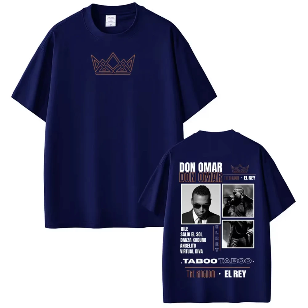 Camiseta con Estampado del Álbum del Cantante de Rap Don Omar, Camiseta 2026, Regalo para Fans, Camiseta con Estampado, Estilo Casual Urbano para Mujer