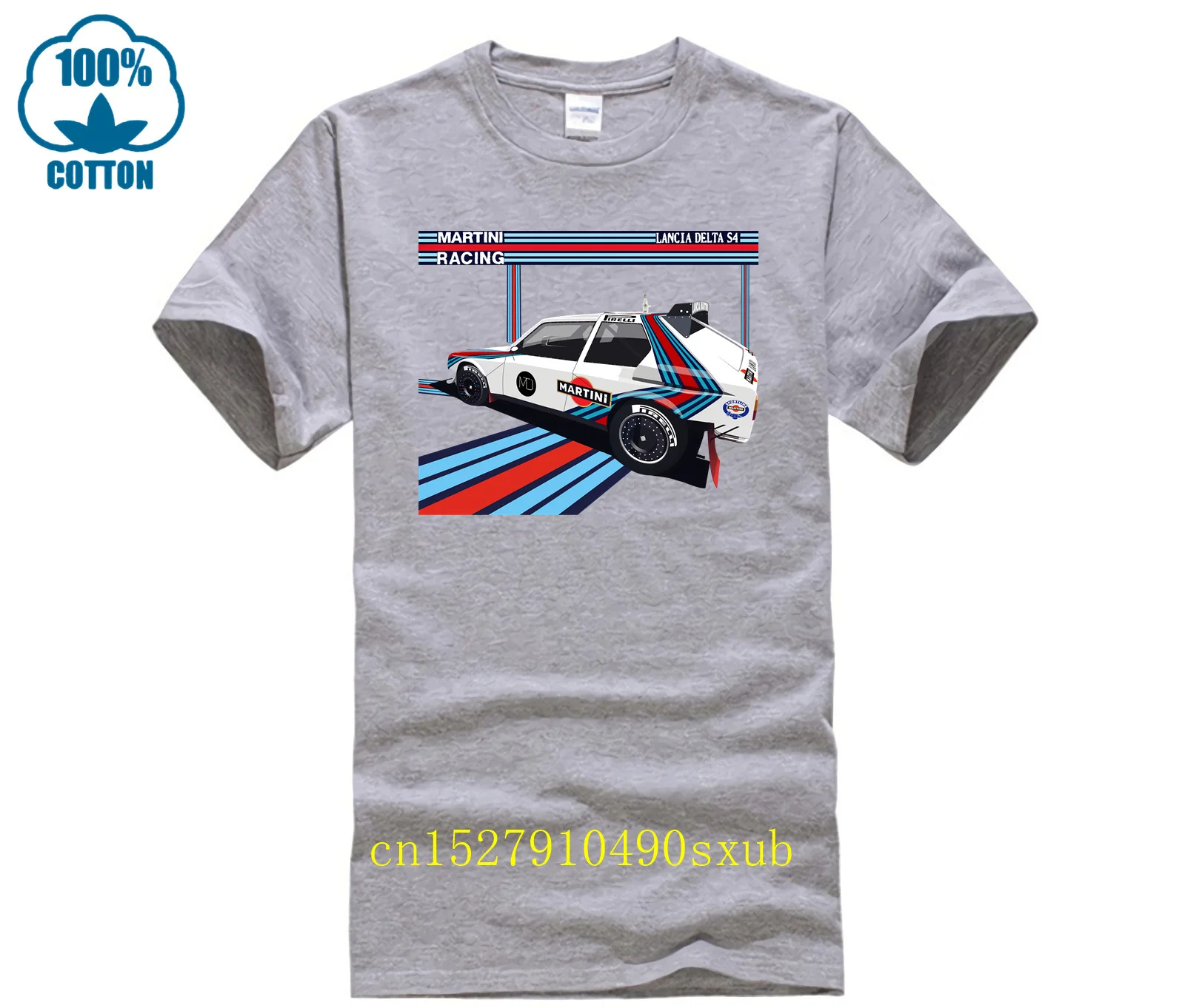 Lancia Delta S4 Hf Martini Racing Avatarlo Winner Old Wrc T-shirt Kaus Katun Nyaman